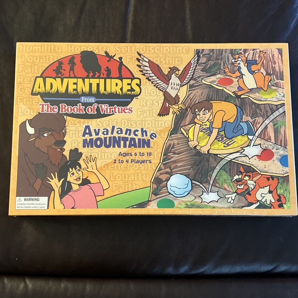 New Adventures From The Book Of Virtues:‎ Avalanche Mountain Board Game Sealed